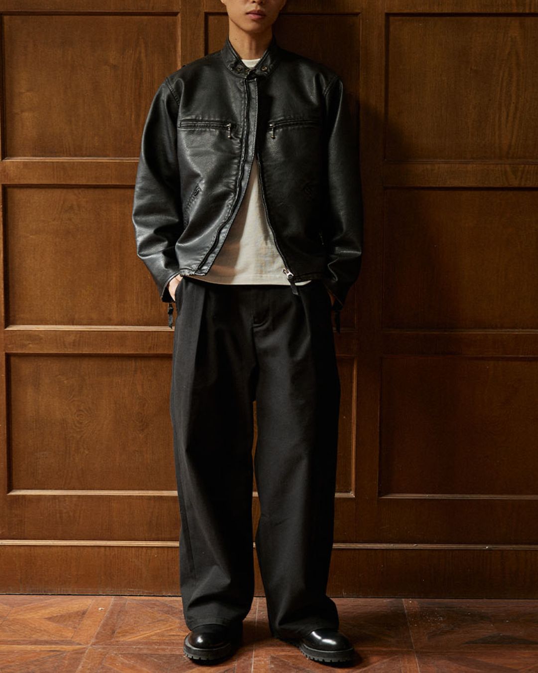 Single Rider Leather Jacket JK234