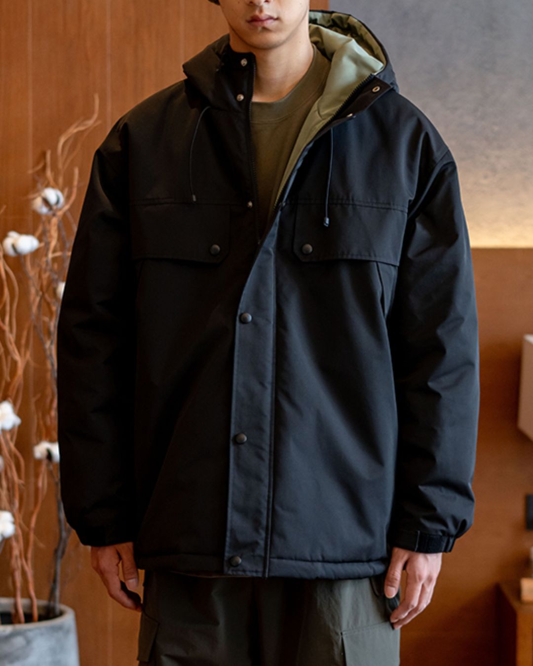 Padded Outdoor Hood Jacket JK241