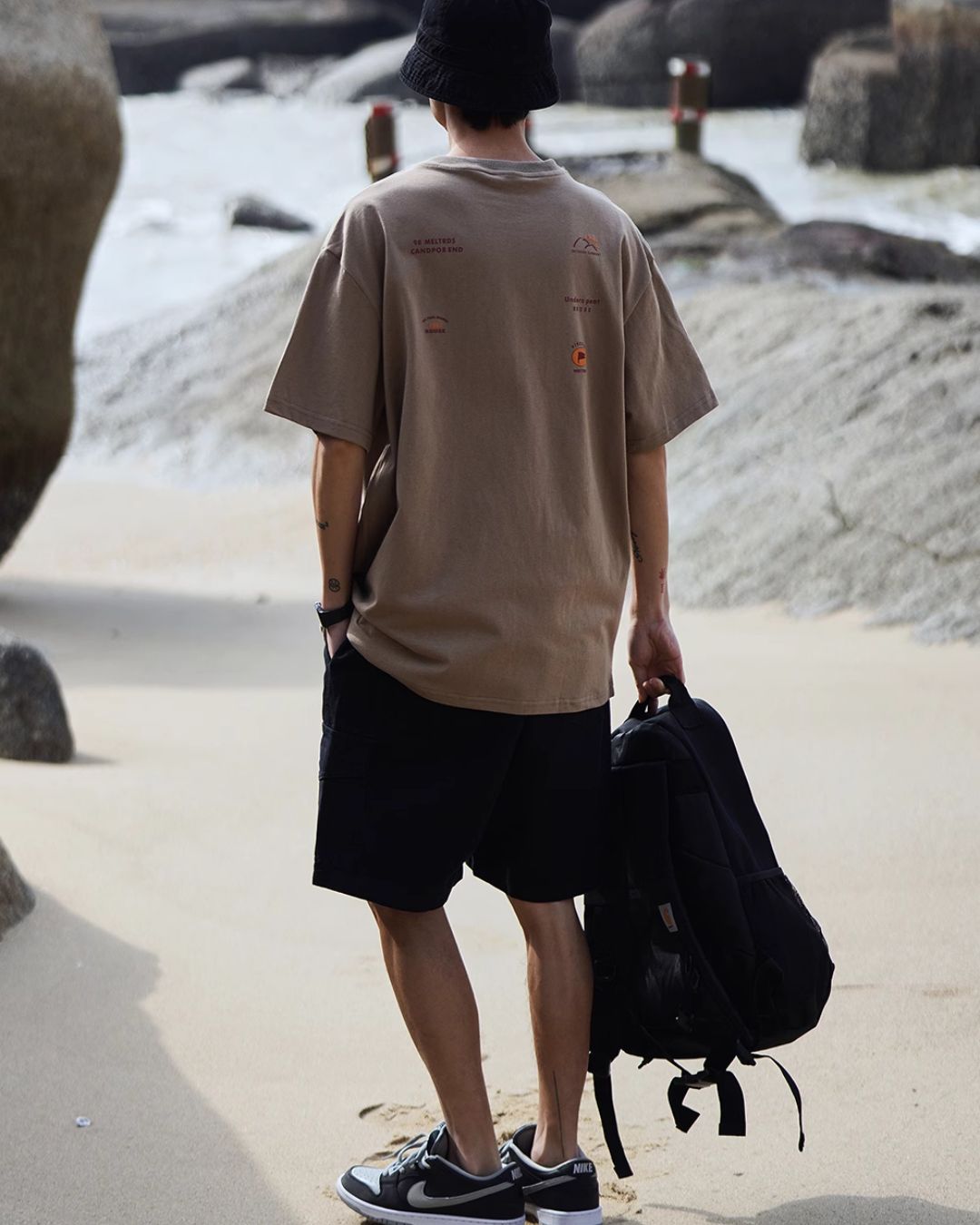 Back Logo Pocket T-shirt ST066