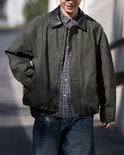 【10日以内お届け】Leather Collar Vintage Jacket JK247