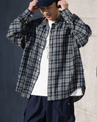 【10日以内お届け】Casual Cotton Check Shirt LS089
