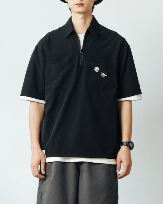 Half-zip Work Shirt SS067