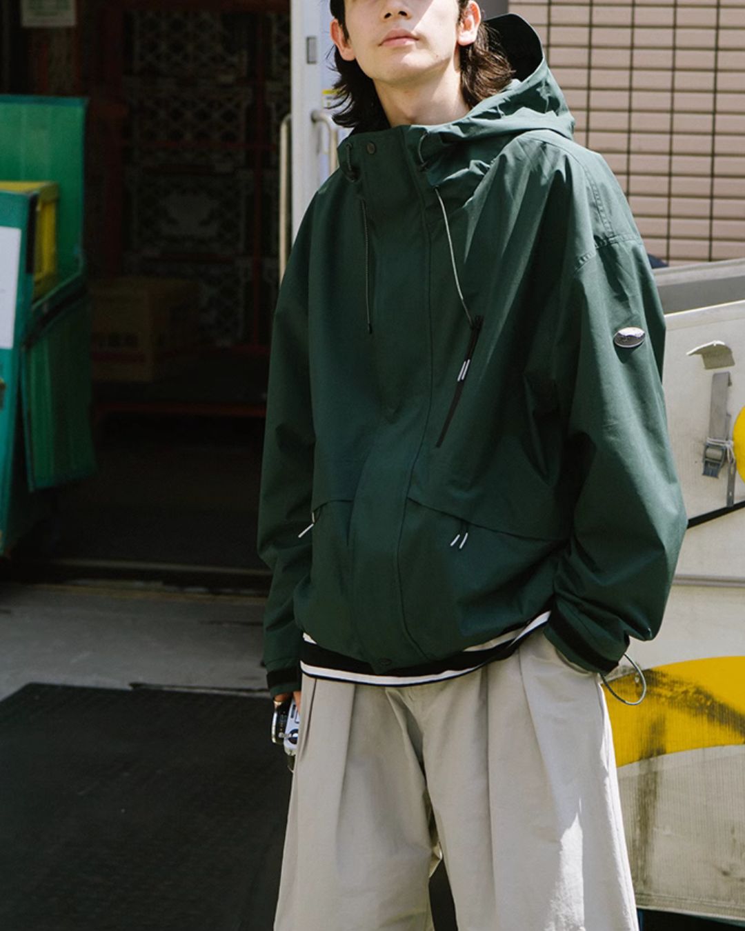 Relaxed FIT Windbreaker JK095 カーキ / S