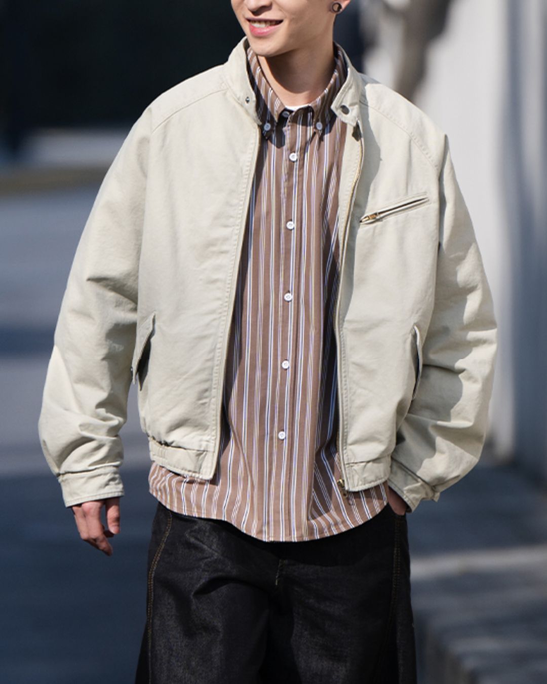 Washed Harrington Jacket JK225