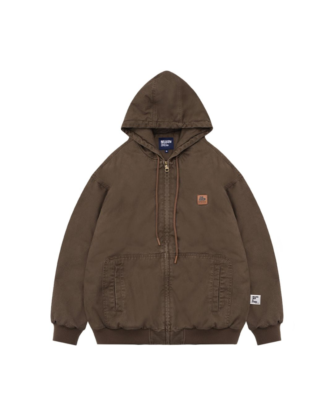 Washed Cotton Hooded Jacket JK196