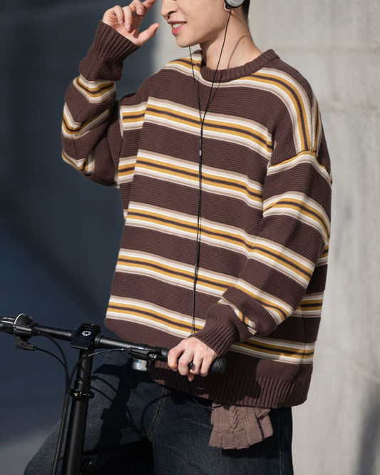 Retro Border Sweater KN052