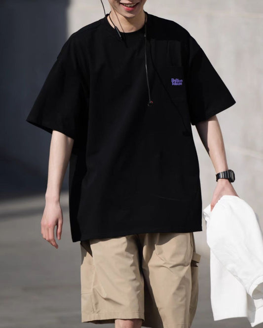 Cotton Multicolor Pocket  T-shirt ST015