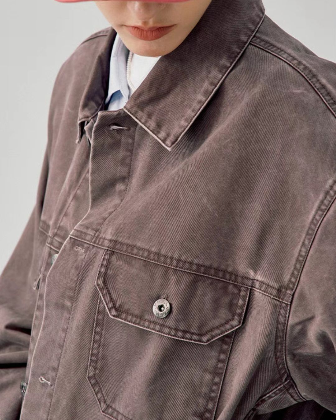 Washed Work Denim Jacket JK219