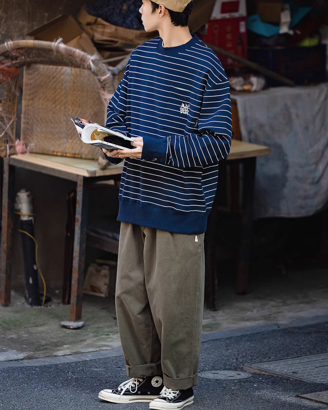Border Pocket Sweat SW068