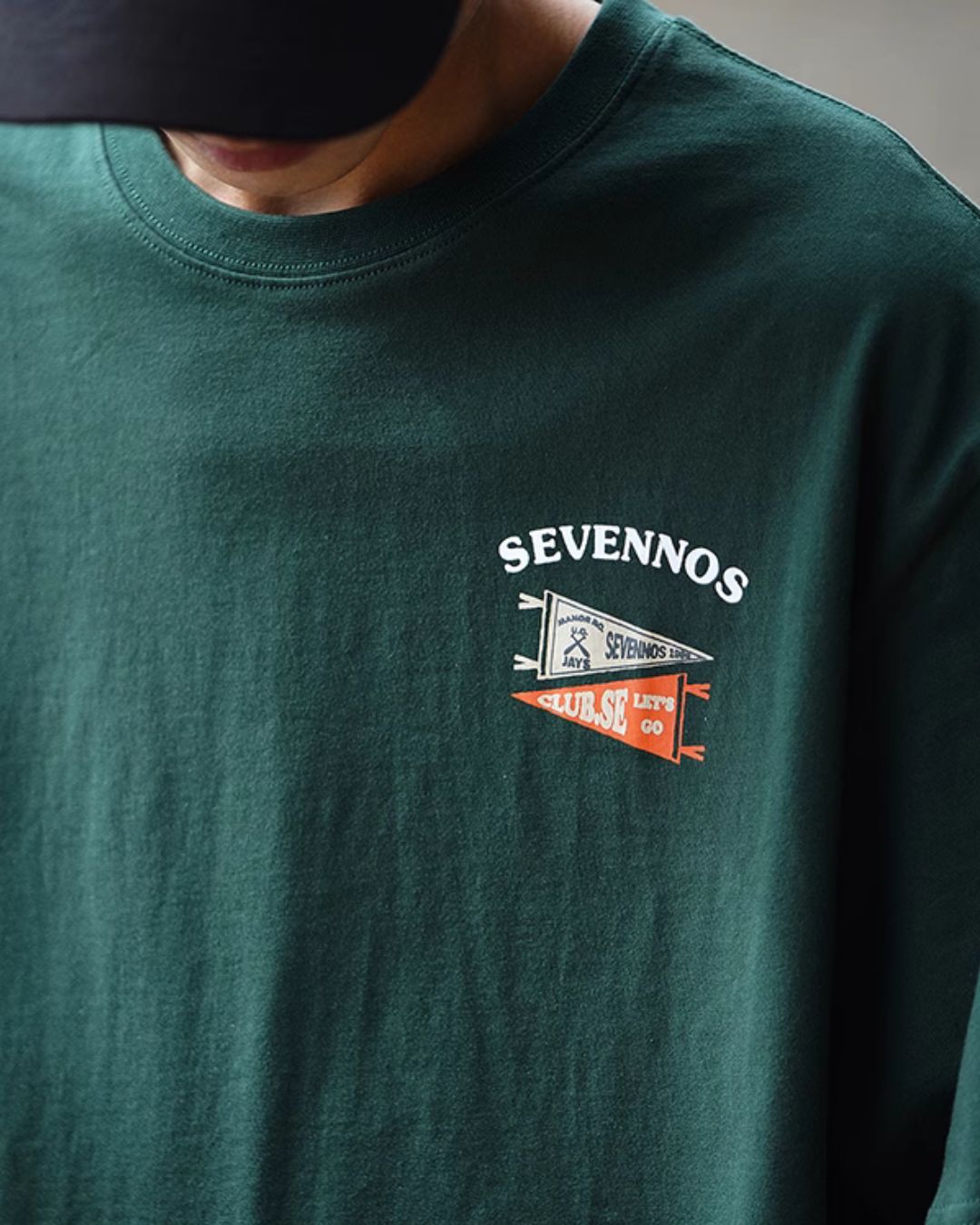 Cotton Back Print T-shirt ST069