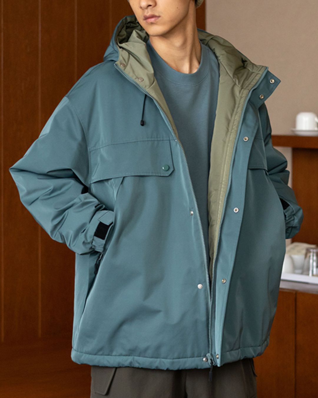 Padded Outdoor Hood Jacket JK241