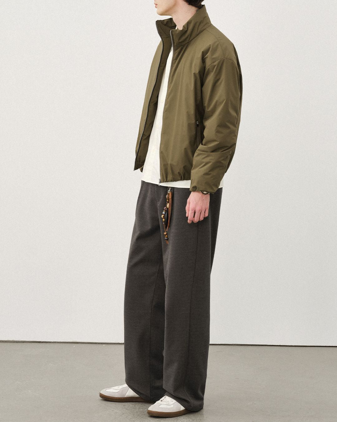 Wool Straight Wide Pants WP079