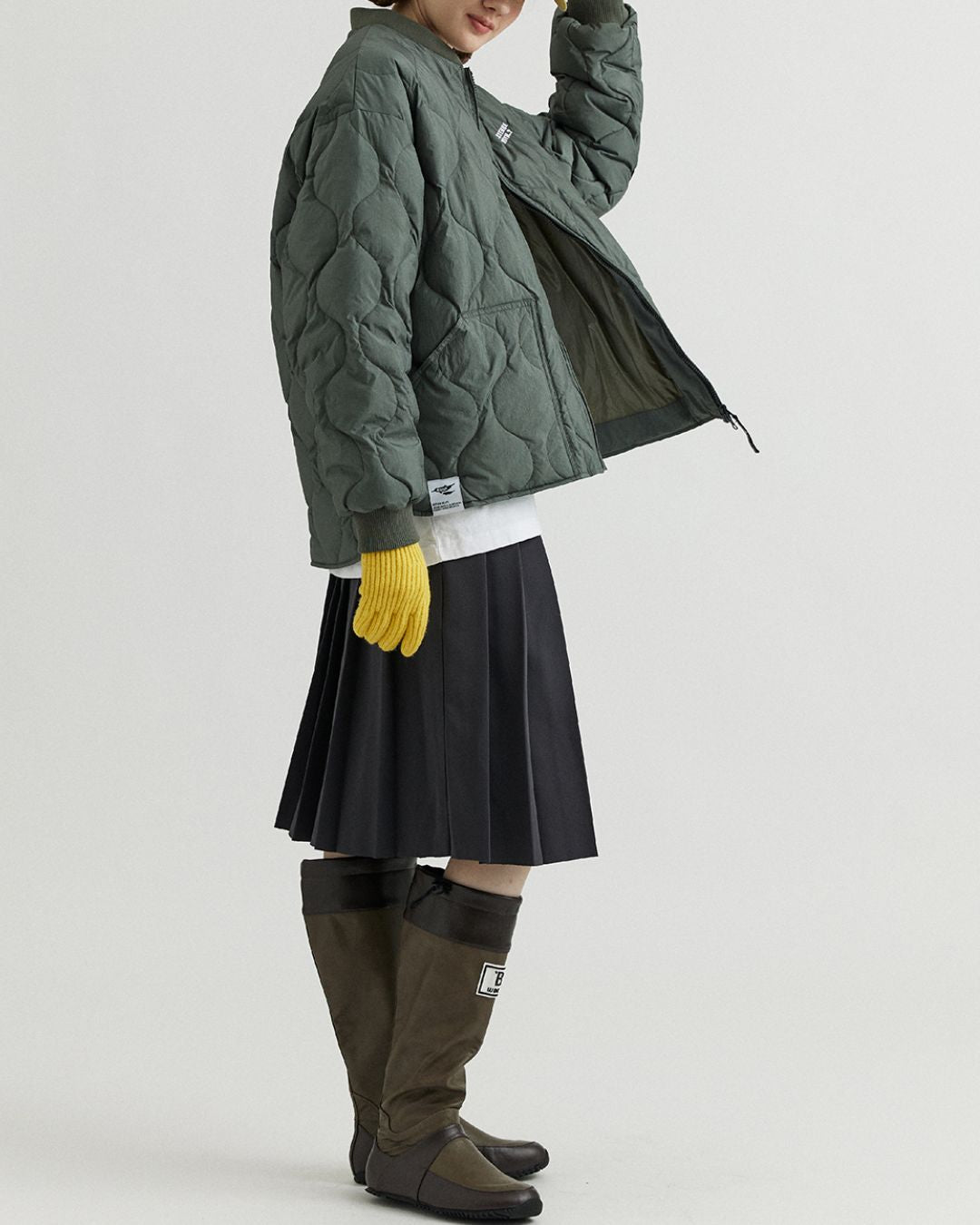 【一週間以内に発送】Quilted Down Jacket JK199