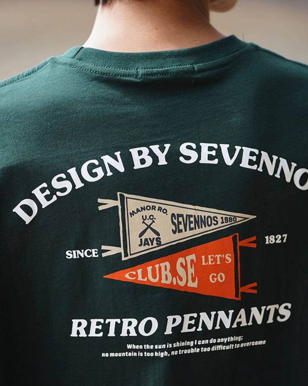 Cotton Back Print T-shirt ST069