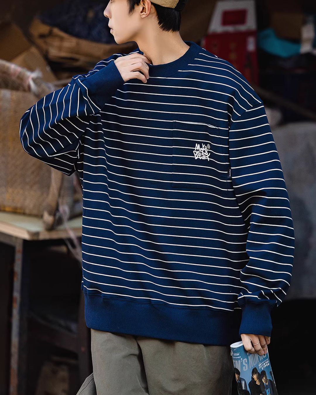 Border Pocket Sweat SW068