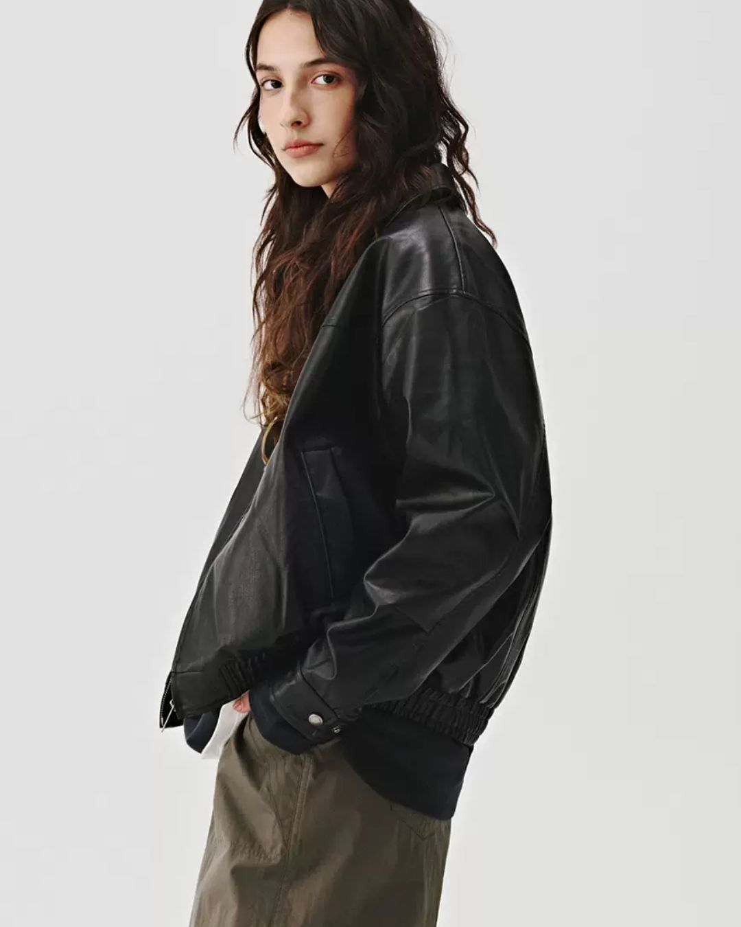 Basic Leather Jacket JK170