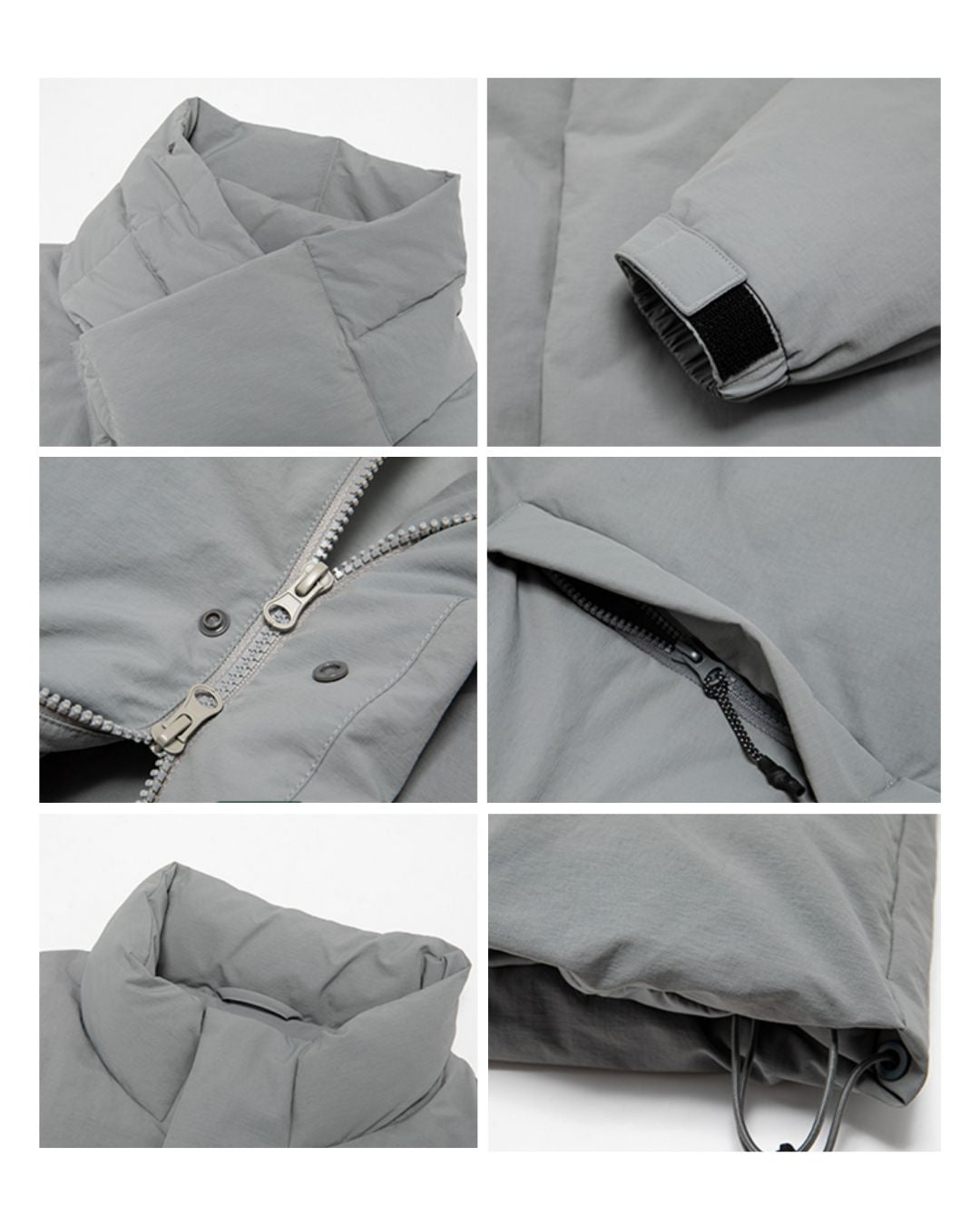 Scarf & Stand-collar Padded Jacket JK240