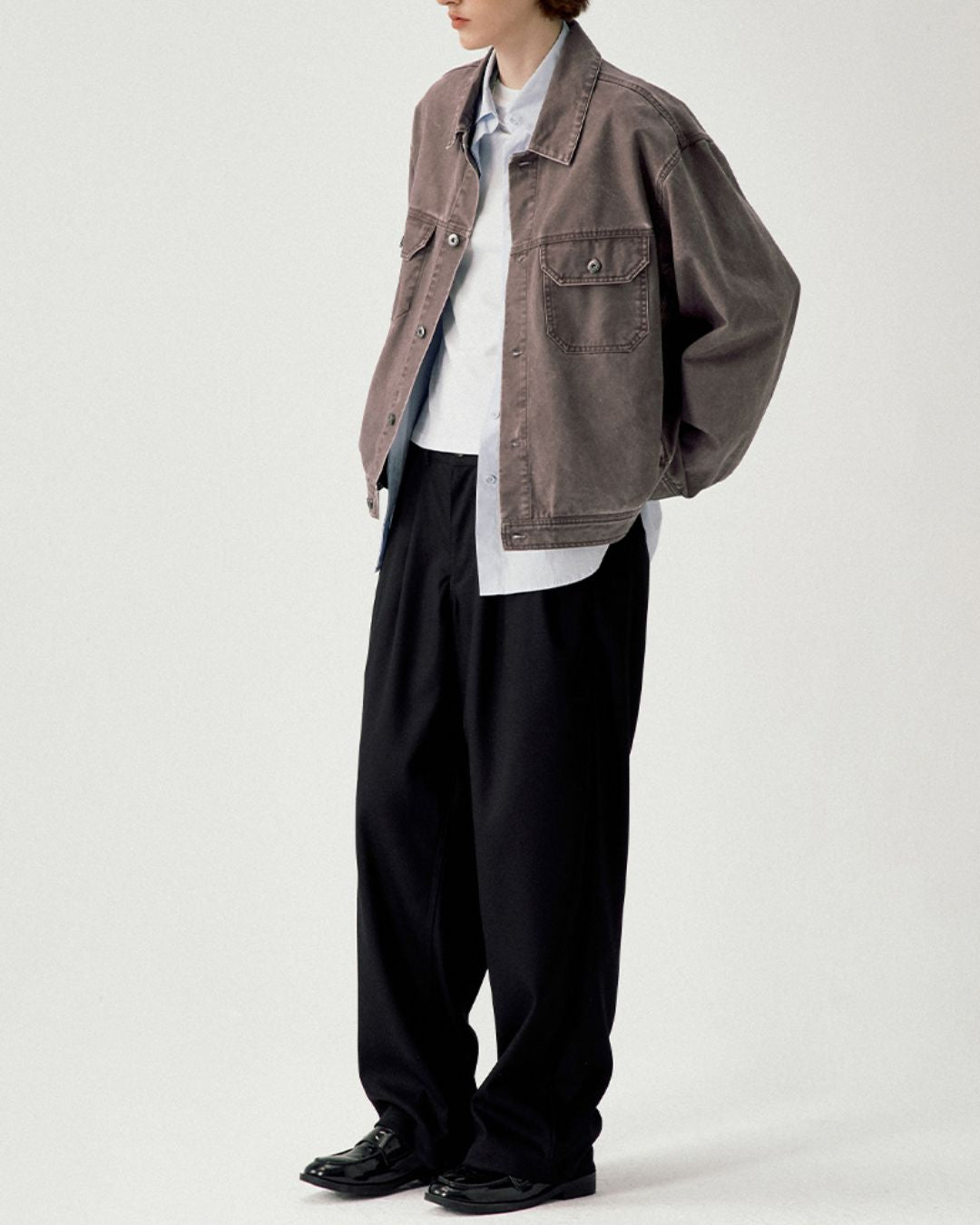 Washed Work Denim Jacket JK219