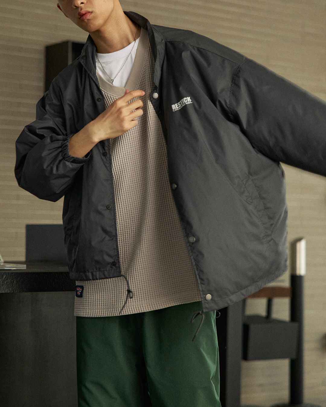 Nylon Coach Jacket JK228