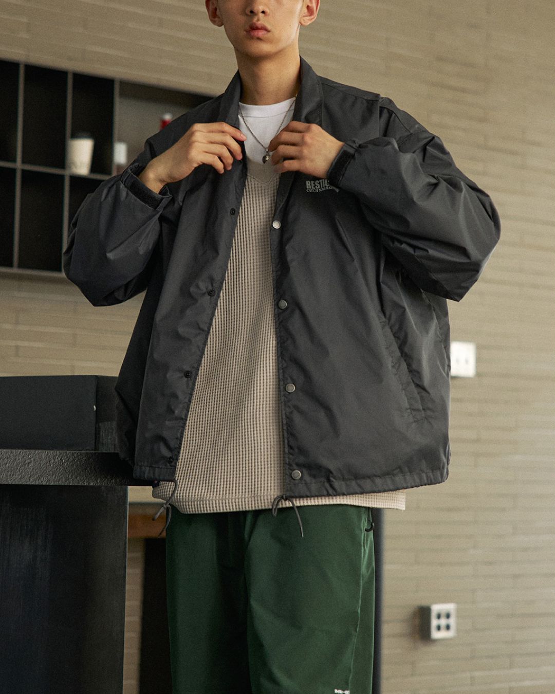 Nylon Coach Jacket JK228