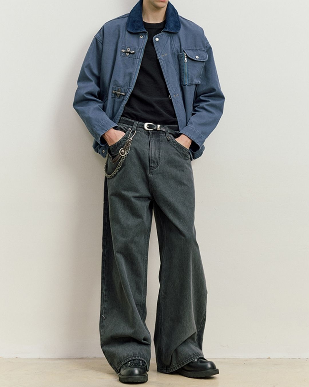 Casual Wide Straight Jeans DP054
