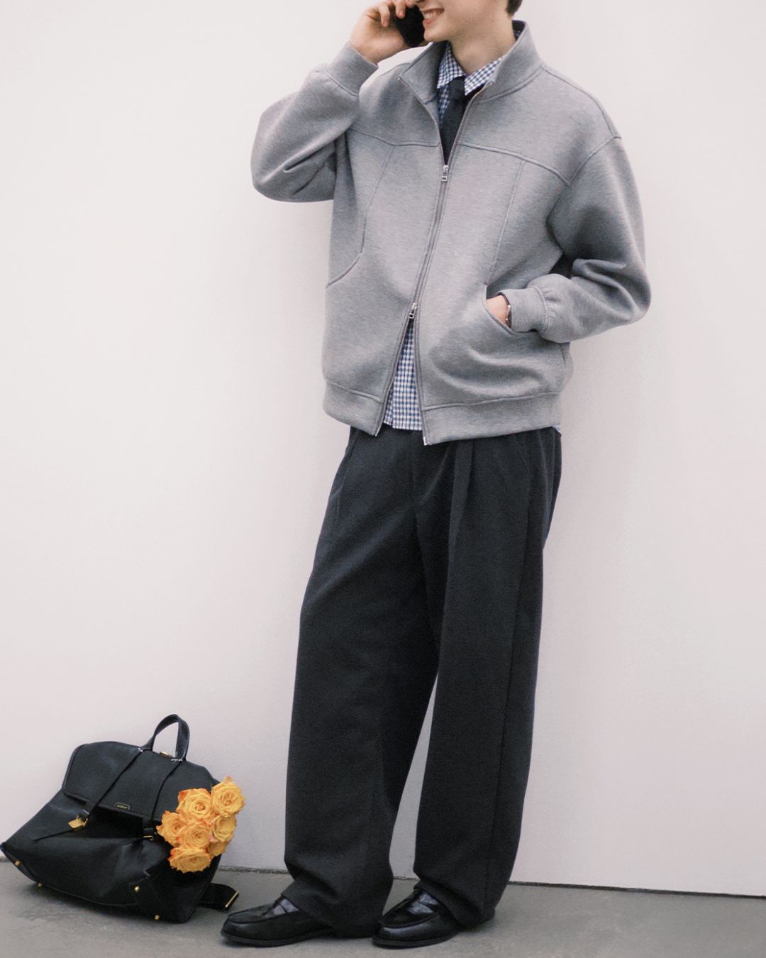 Wool Straight Wide Pants WP079