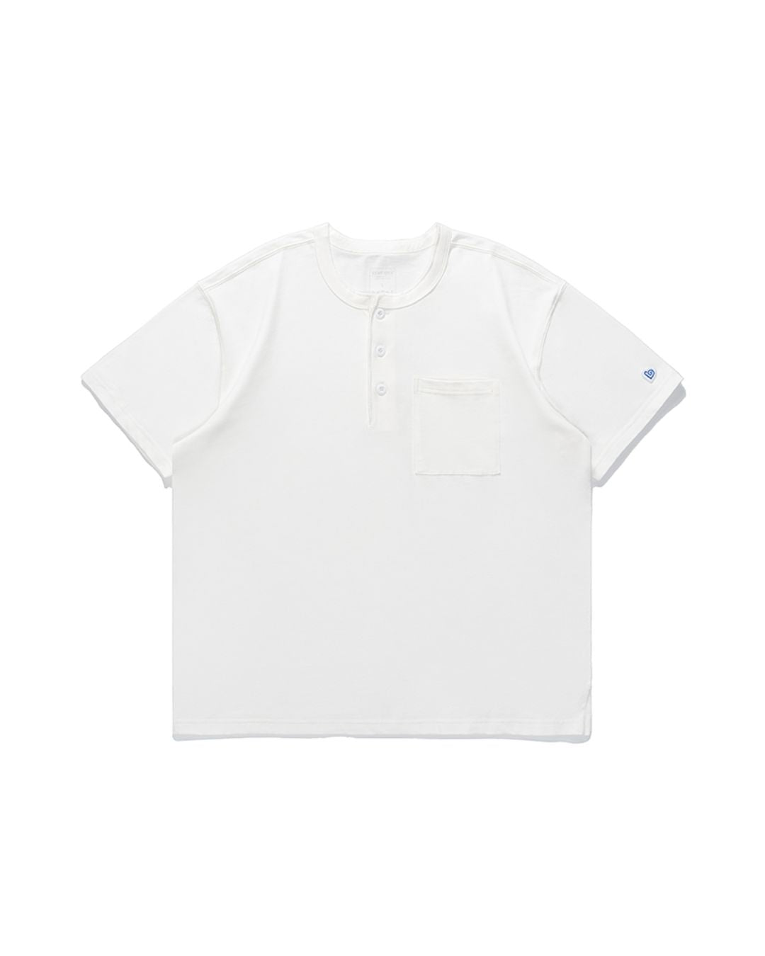 Basic Henley Collar T-shirt ST162
