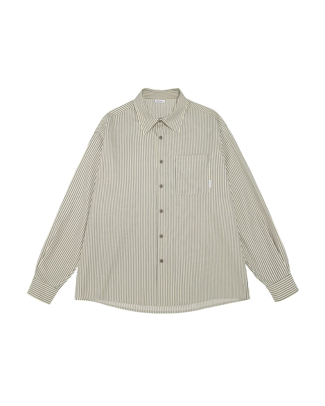 Oversized Striped Shirt LS095