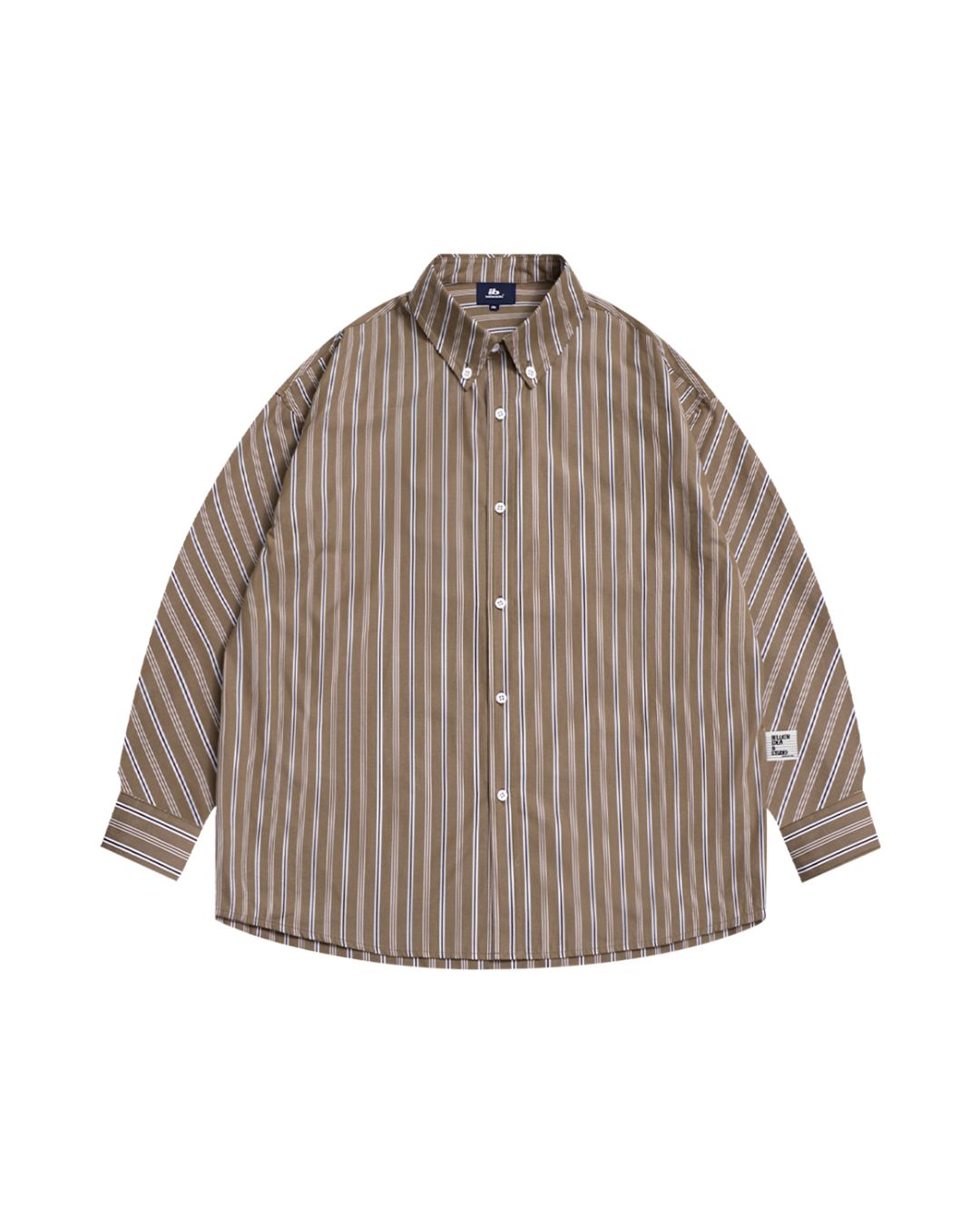 Contrast Casual Striped Shirt LS091