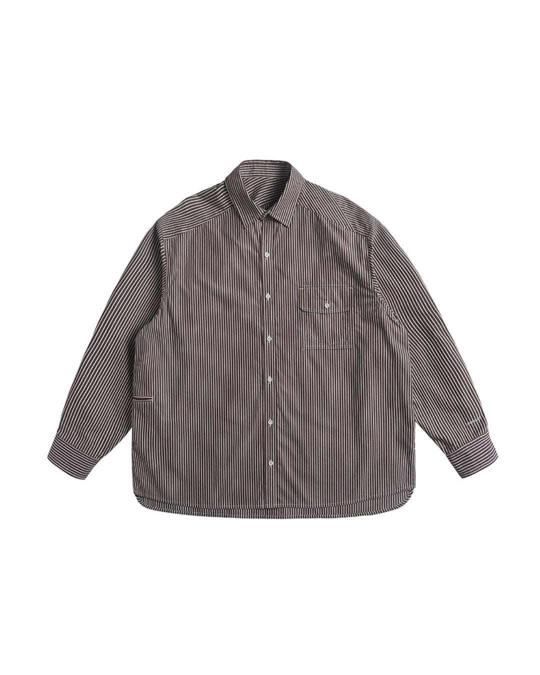 Cotton Loose Striped Shirt LS093