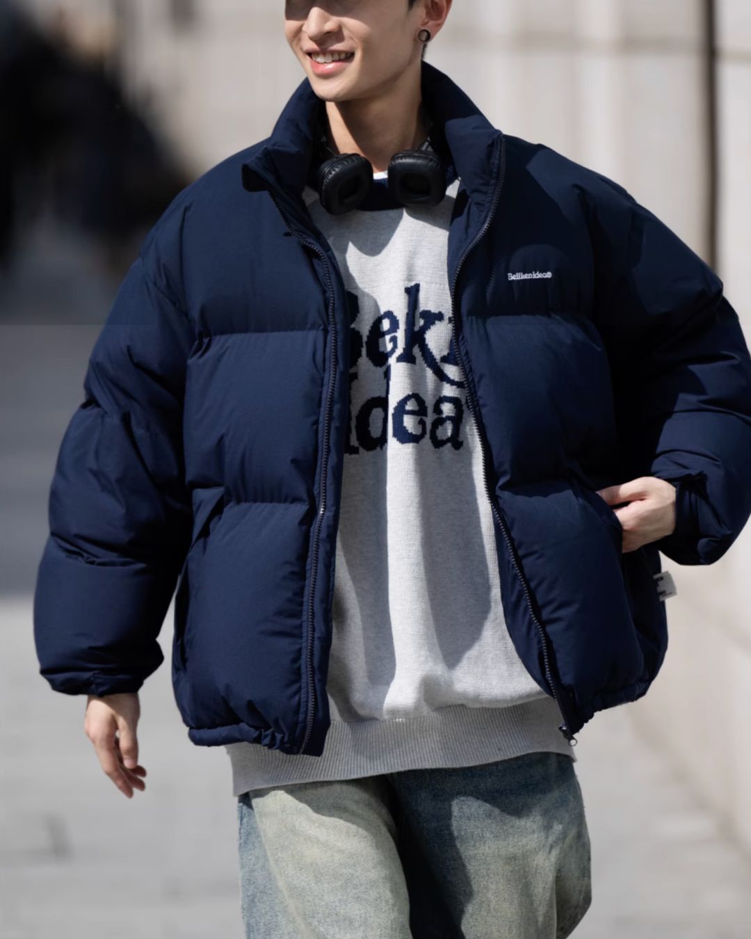 【翌日発送】Stand Collar Down Jacket DW003