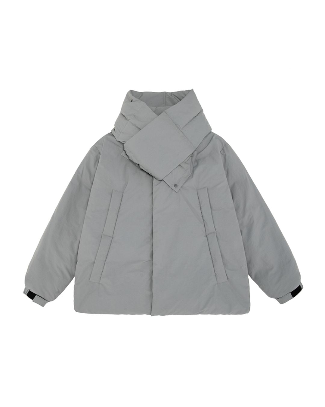 Scarf & Stand-collar Padded Jacket JK240