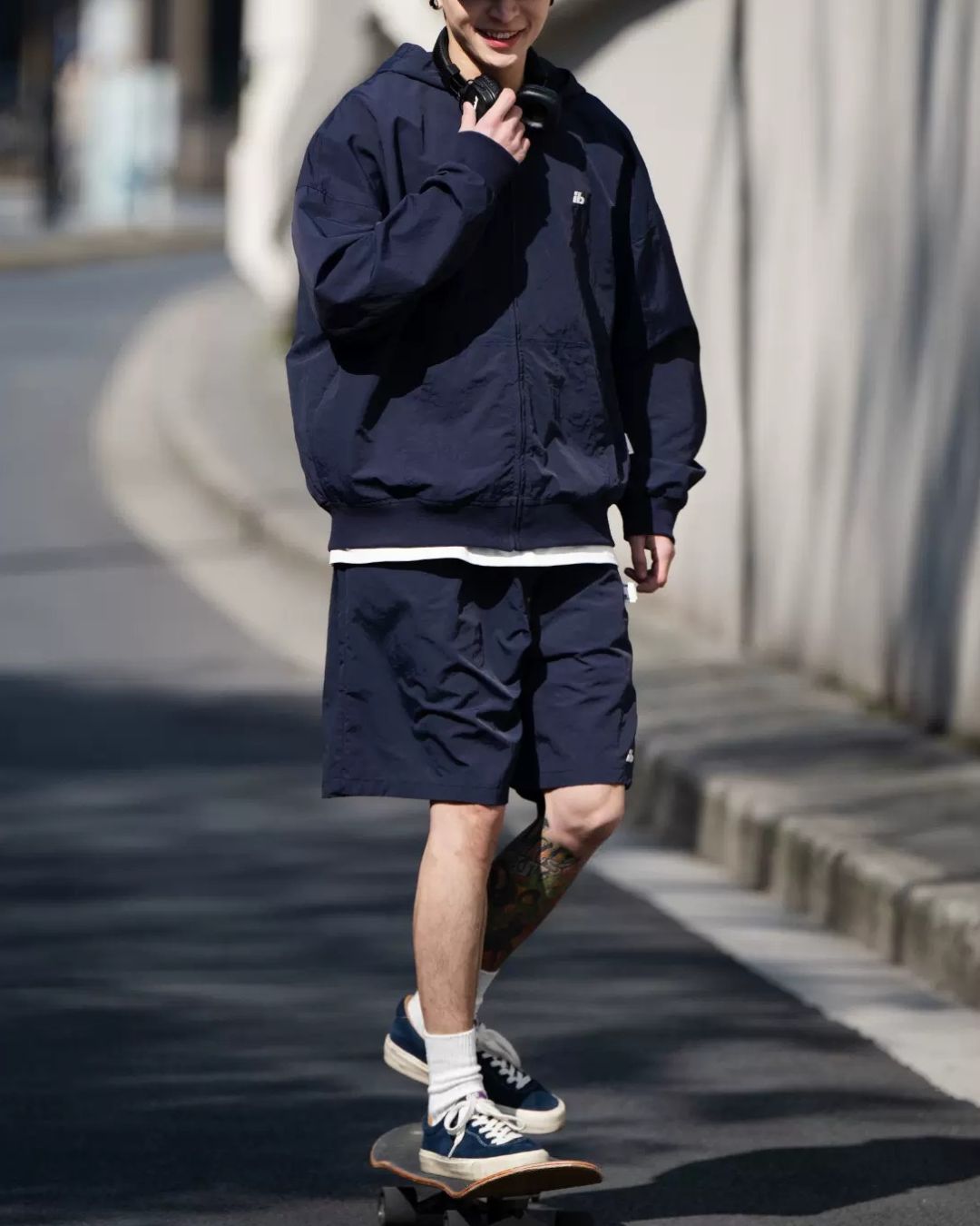 Nylon Full Zip Jacket JK157