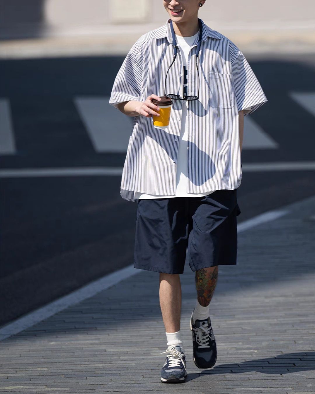 Relaxed Striped Shirt SS016