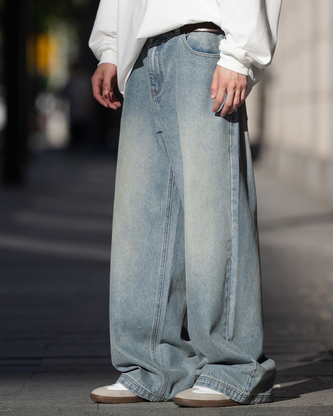 Pale Blue Washed Denim DP036