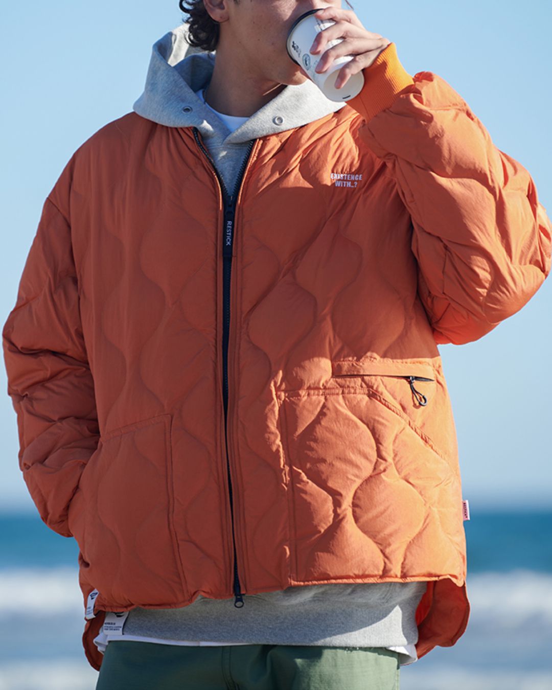 【一週間以内に発送】Quilted Down Jacket JK199