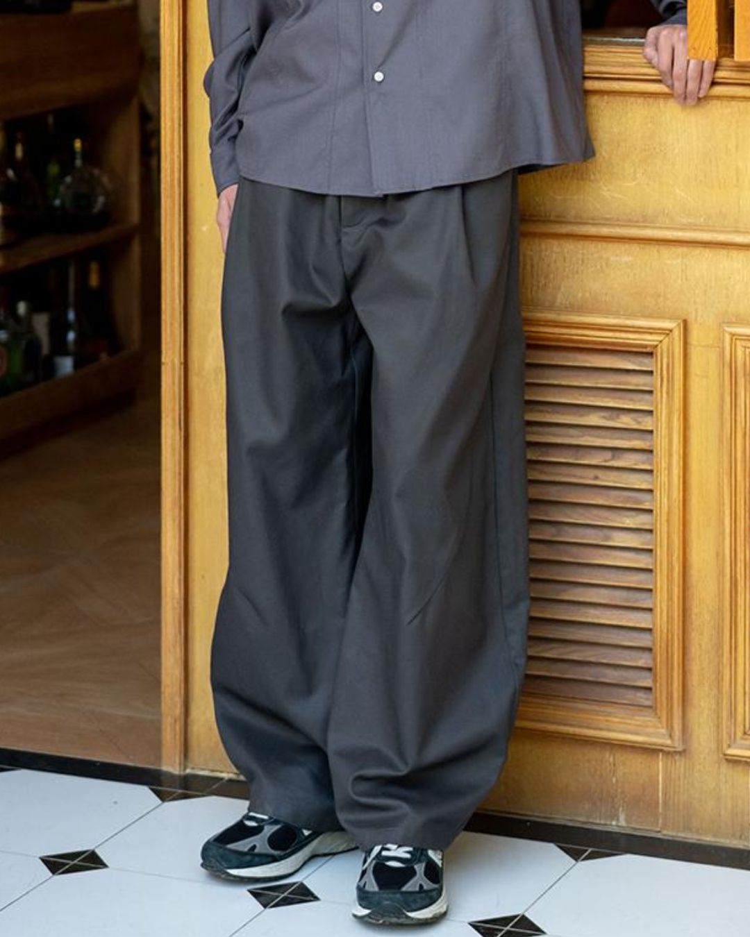 Wide Curve Pants WP081