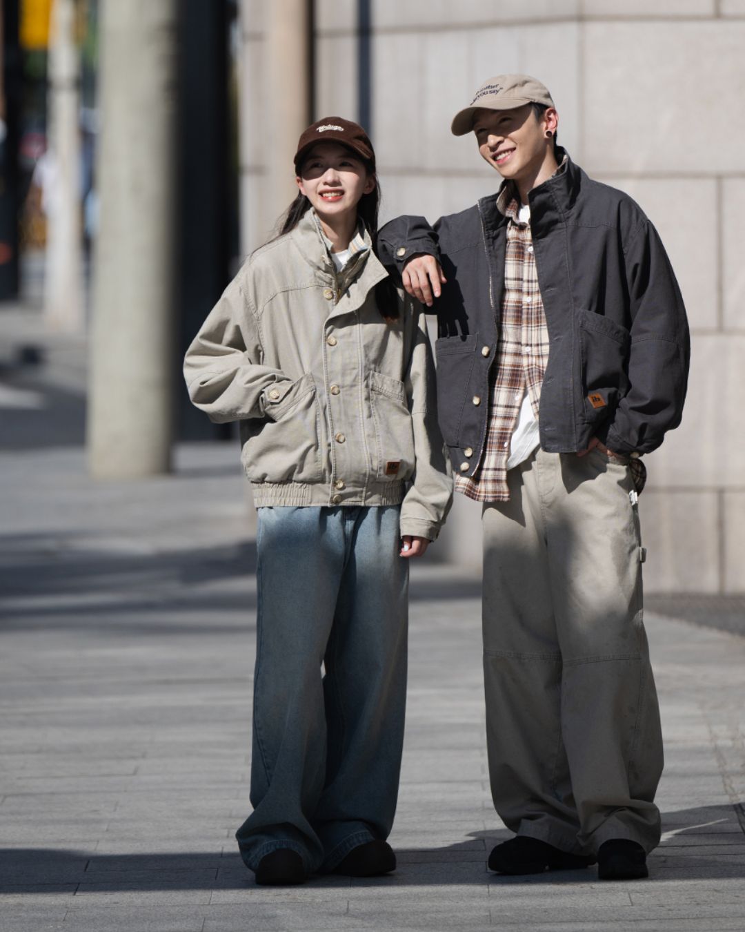 Washed Button Jacket JK175