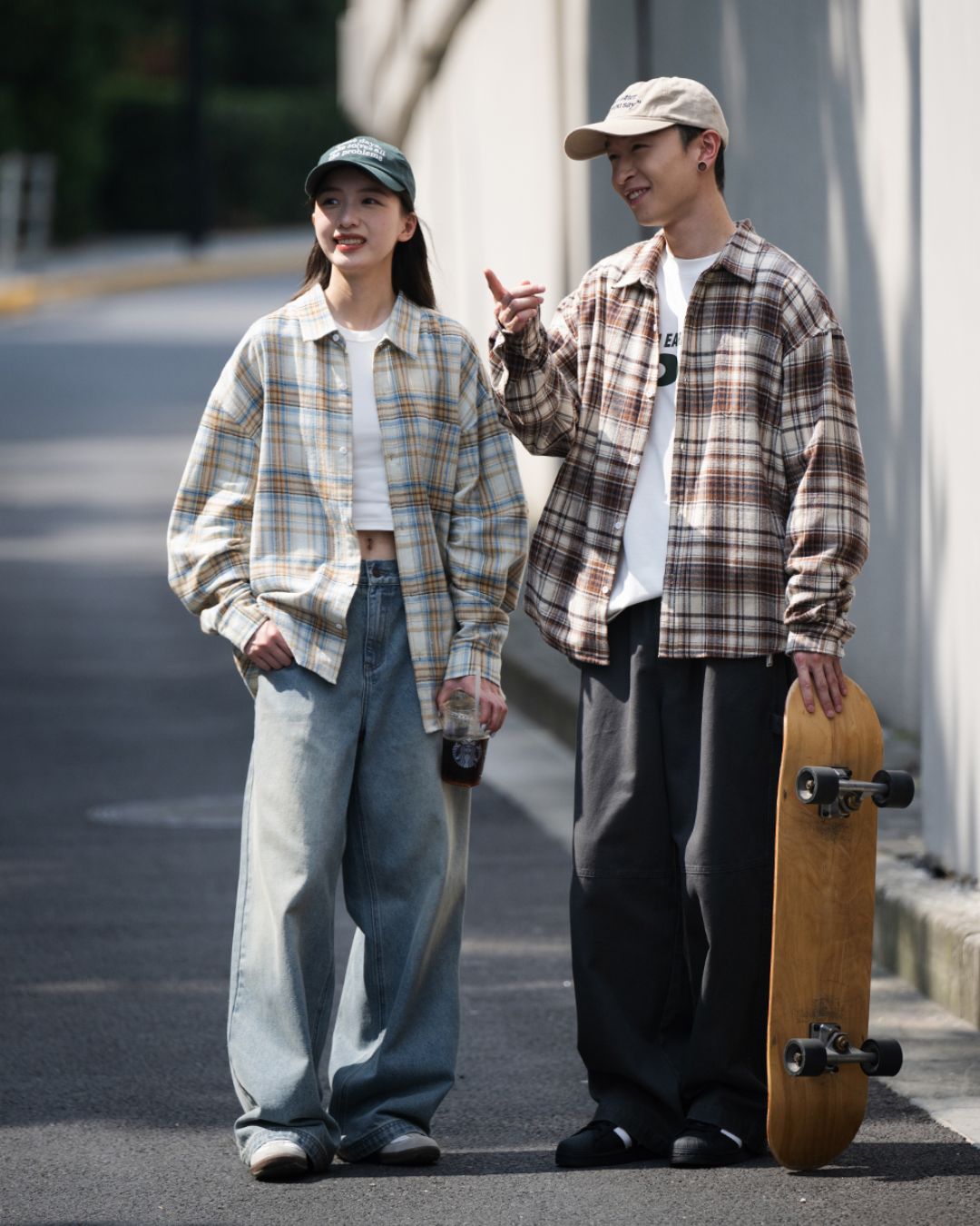 Retro Mood Check Shirt LS081