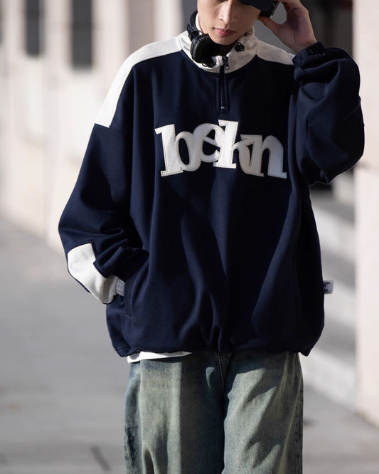 Half Zip Logo Sweat SW036