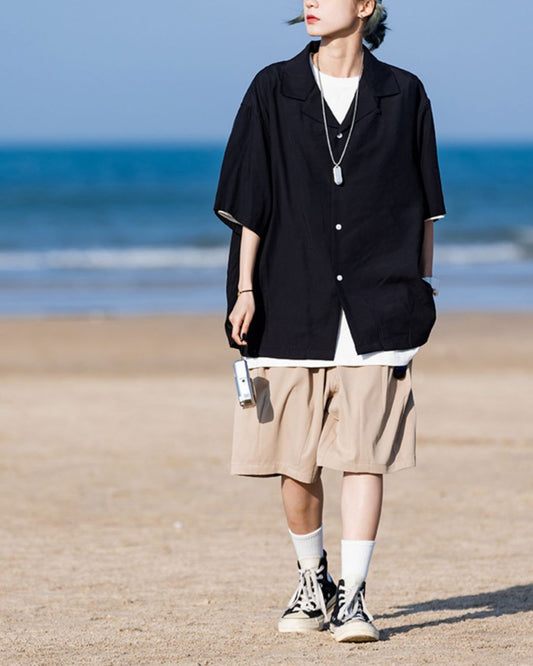 Cotton Straight Short Pants SP012