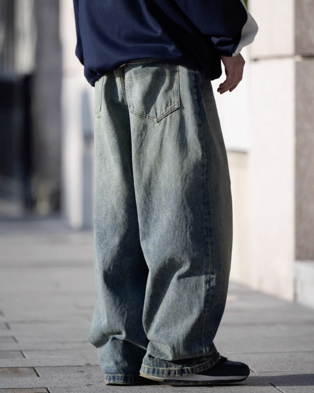 【一週間以内に発送】Straight Washed Denim DP023