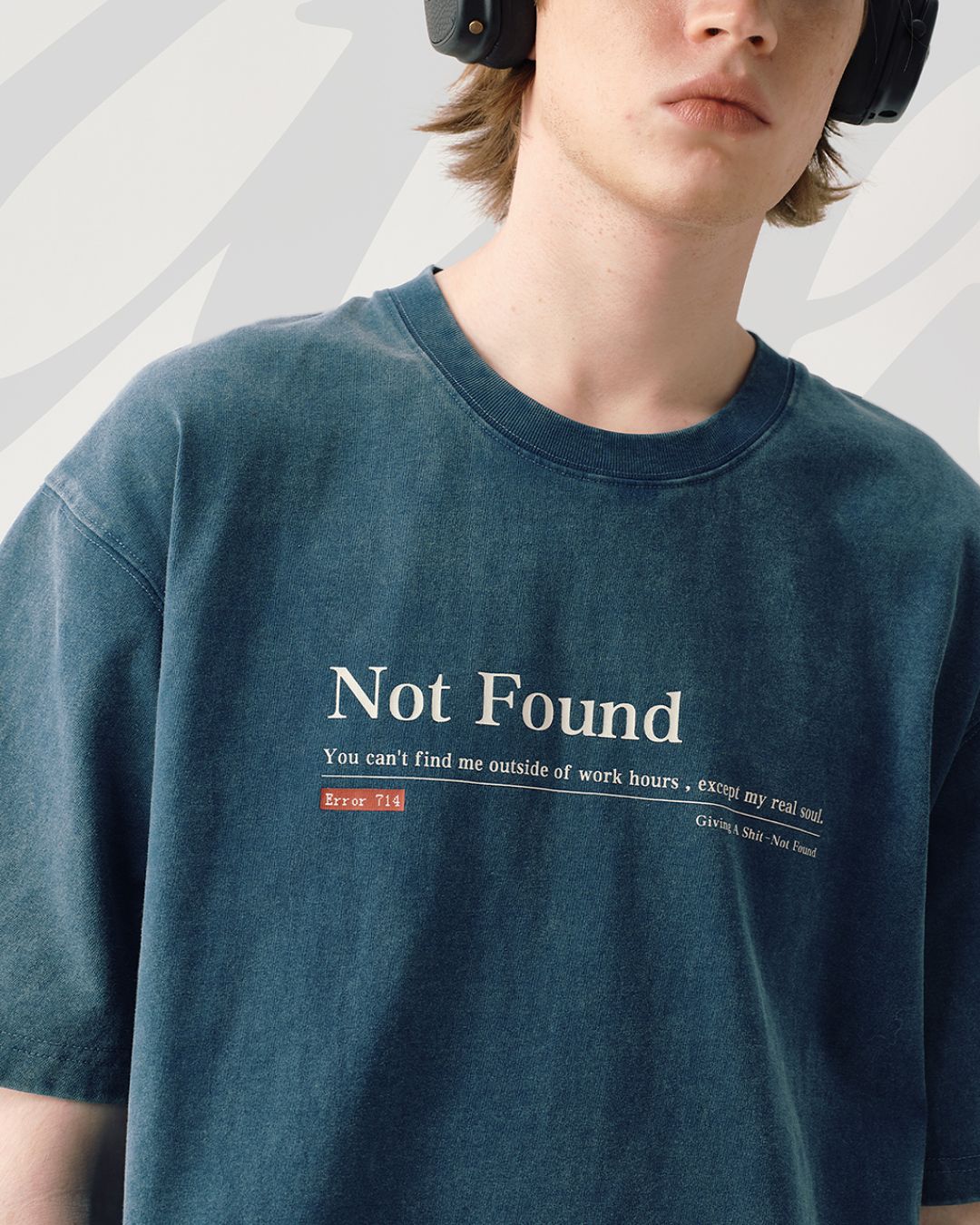 Washed Print T-shirt ST152