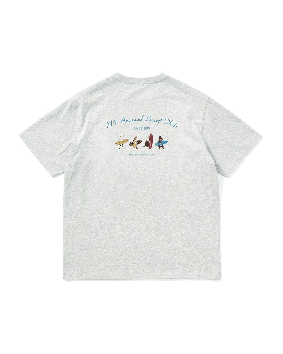 Animal Surfing Print T-shirt ST173