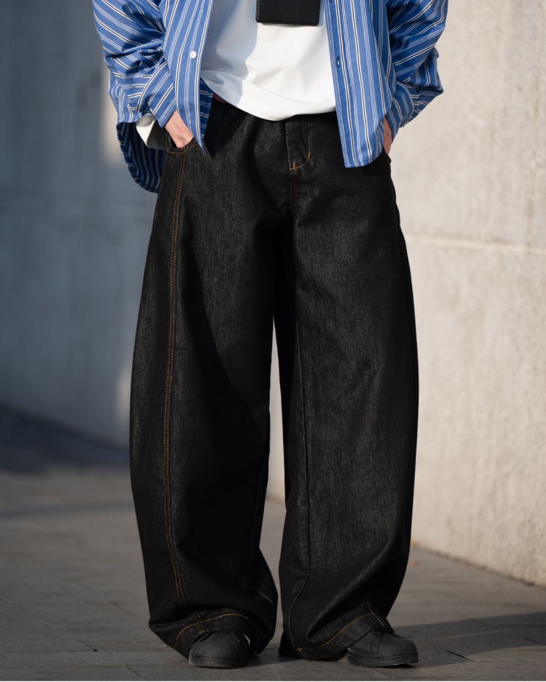 Wide Scimitar Denim Pants DP050