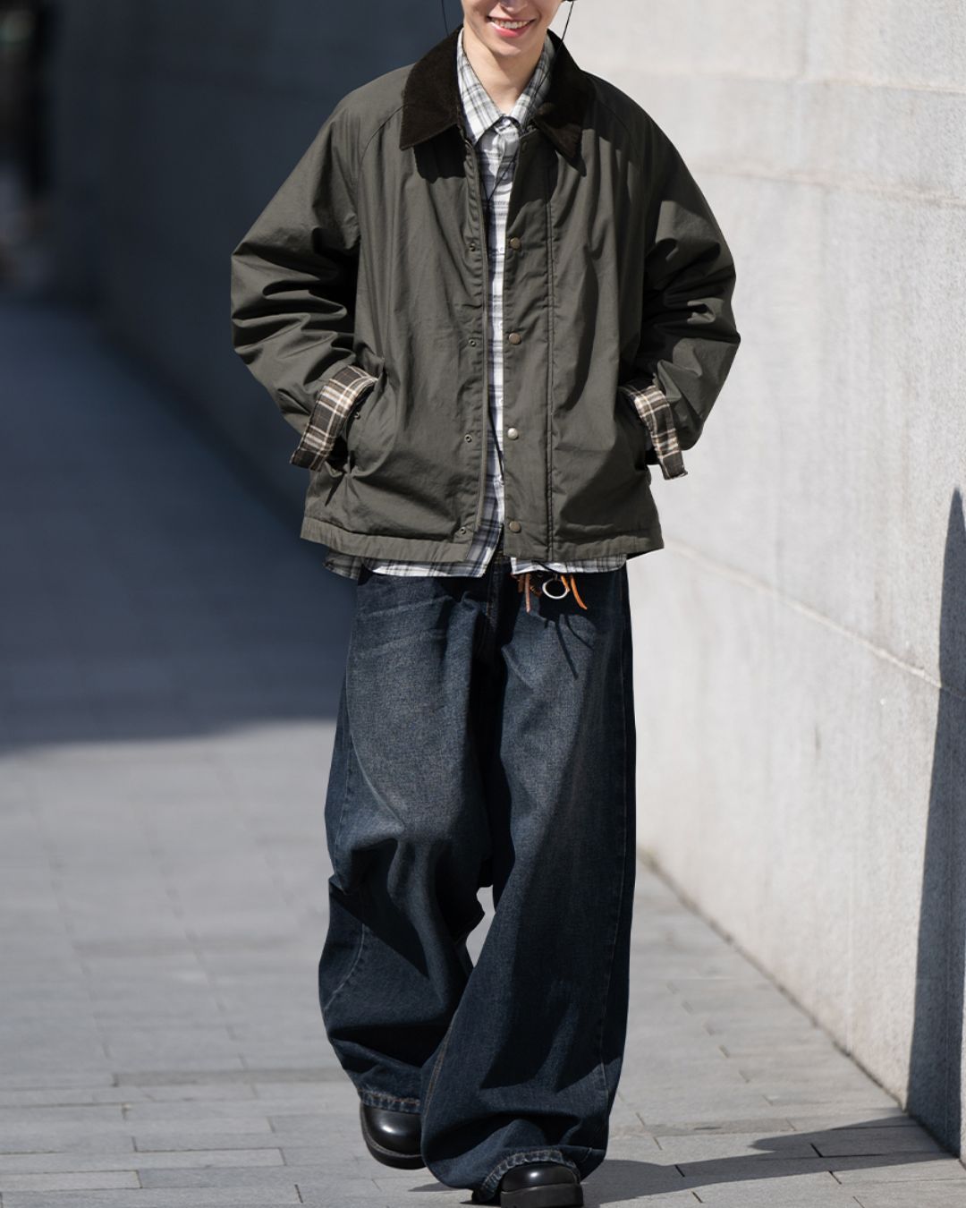 Vintage Navy Straight Denim DP056