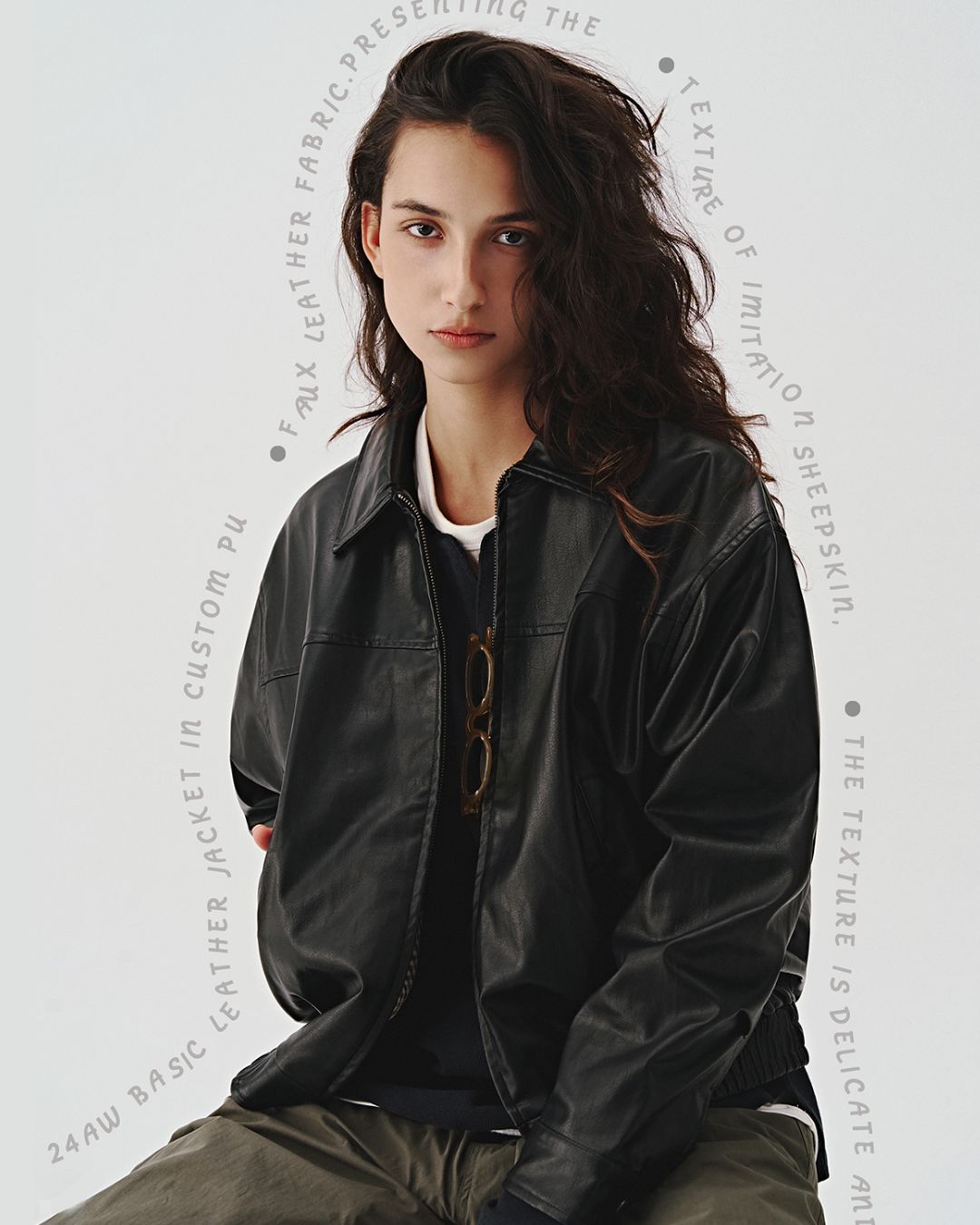 Basic Leather Jacket JK170