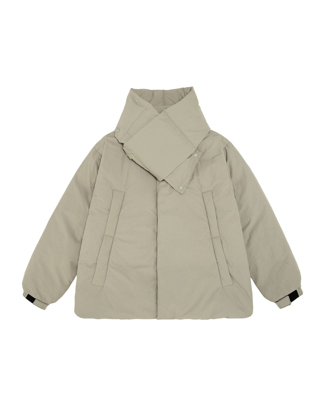 Scarf & Stand-collar Padded Jacket JK240