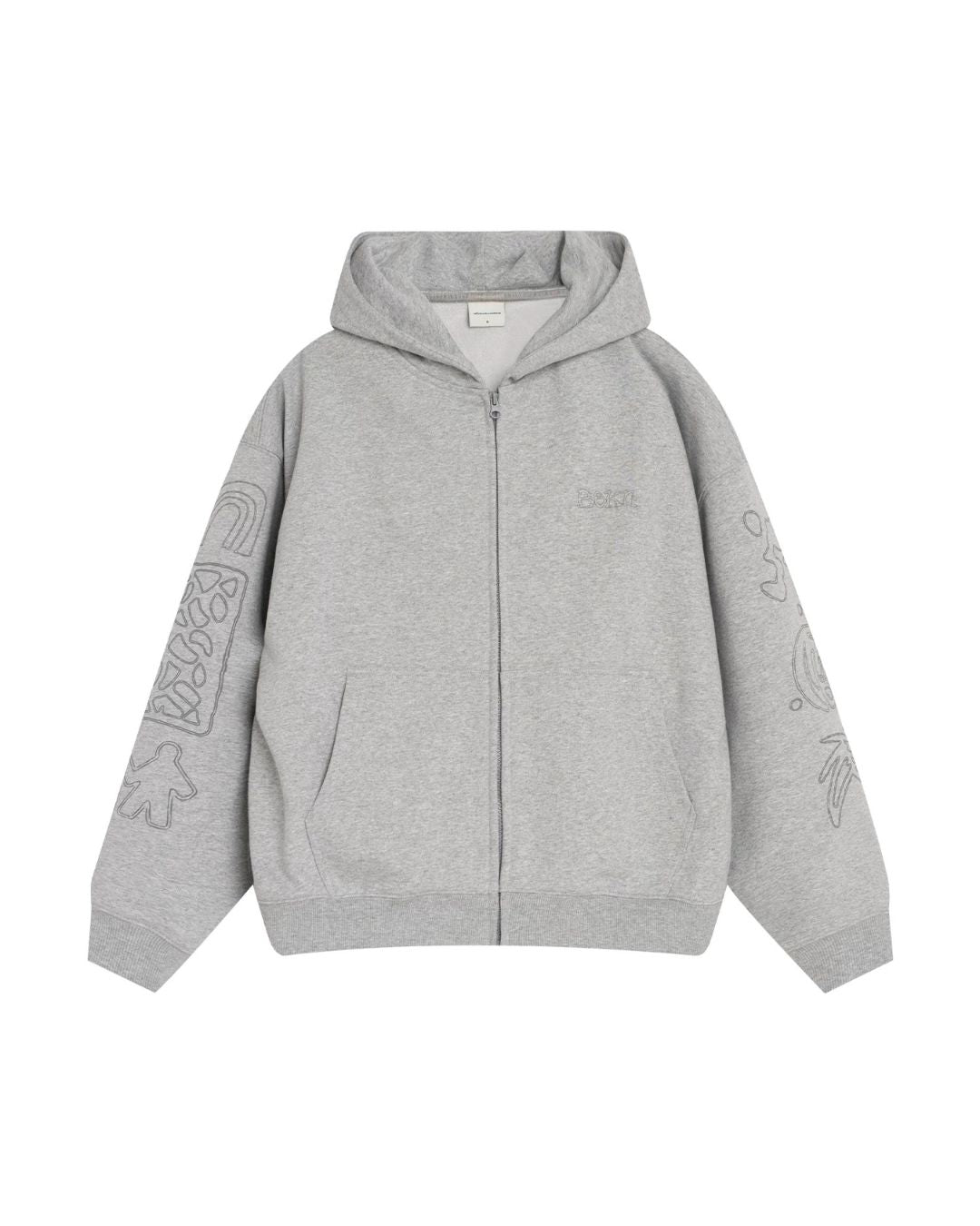 Sketch Graphic Zip Hoodie HD089