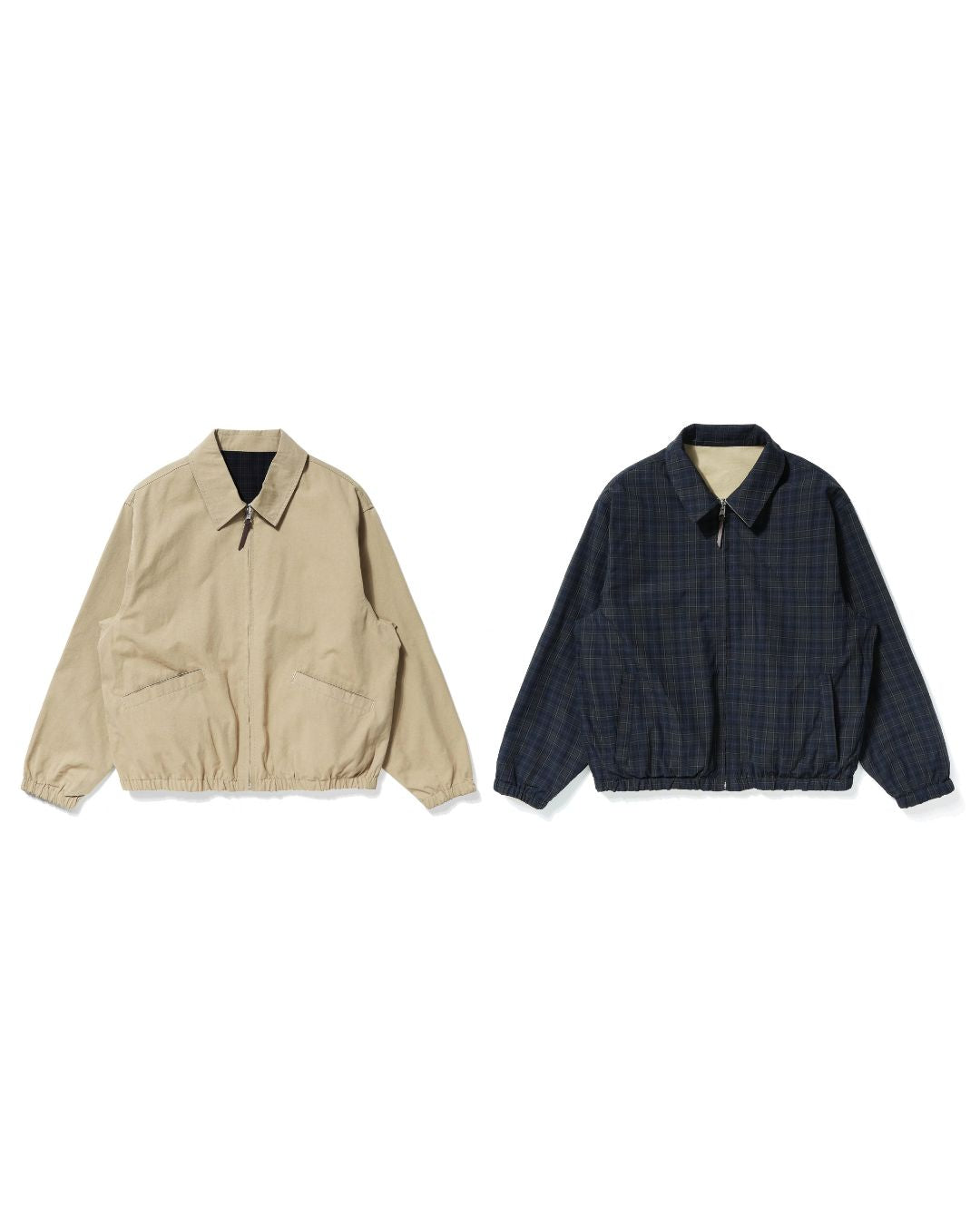 Reversible Check Zip Jacket JK259
